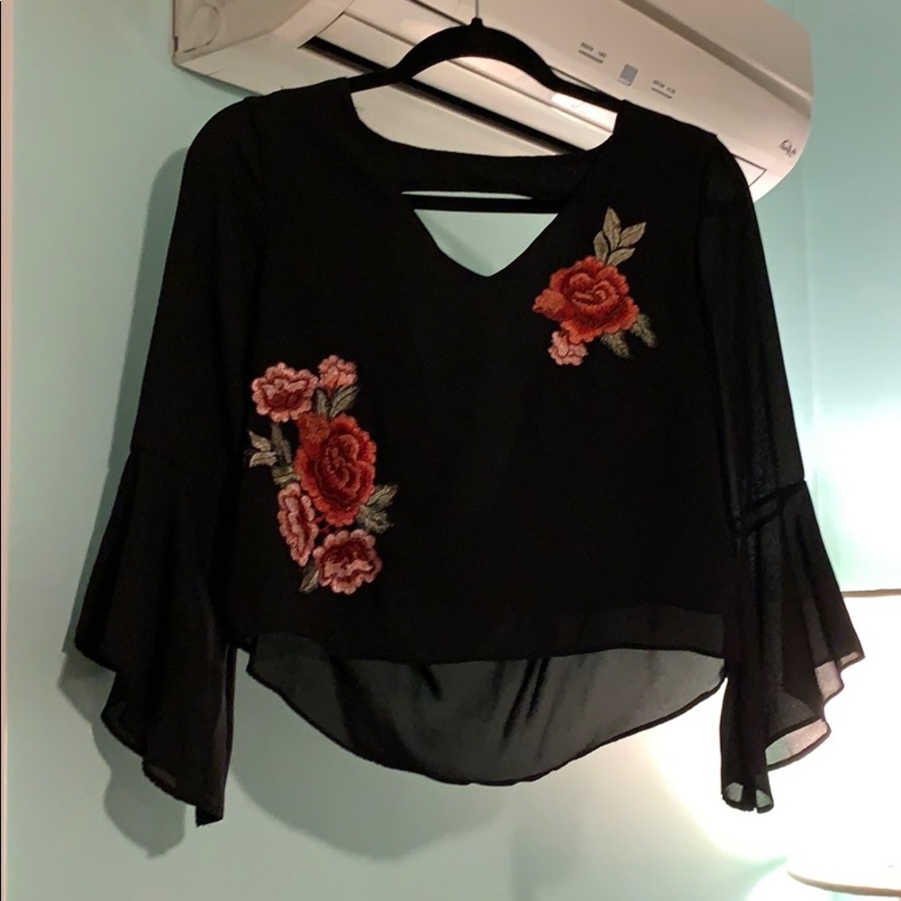 Sheer low back top